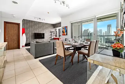 Stunning 3 BR + Maids | Burj Khalifa City View