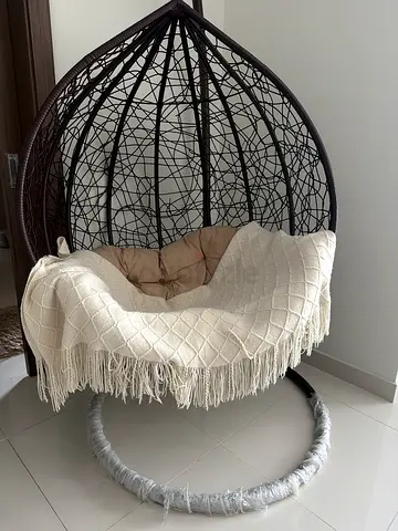Comfortable Egg Chair with Caution (Relaxation)