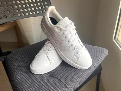 Adidas White Leather Sneakers US10/EU44