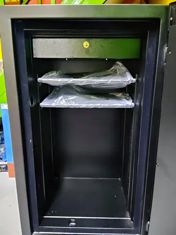 Steel Security Safe/Cabinet with Inner Drawer and Shelves - Good Condition