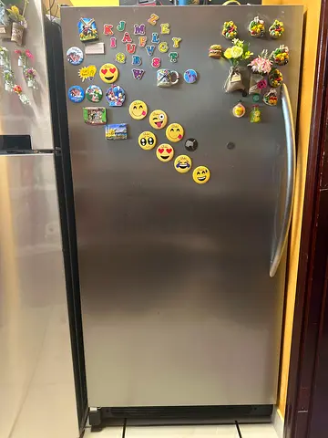 Single door stainless steel refrigerator - good working condition
