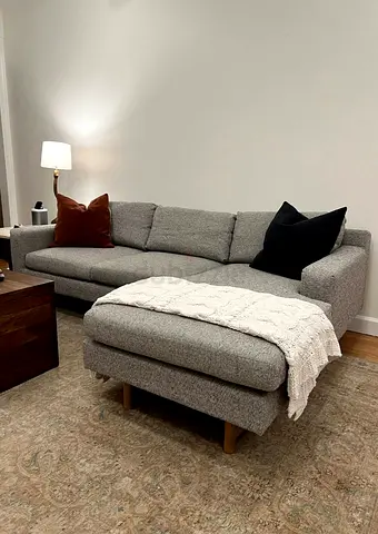Comfortable luxury west elm Newport lshape sofa comfortable
