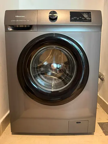 Hisense 7Kg Front Loading Washing Machine Silver (1200 RPM)