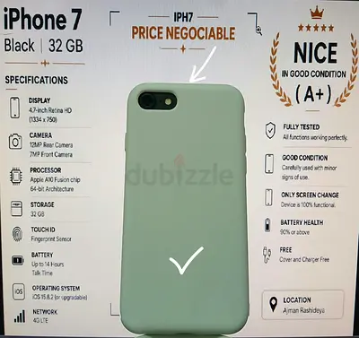 Iphone 7 for urgent sale (negotiable)