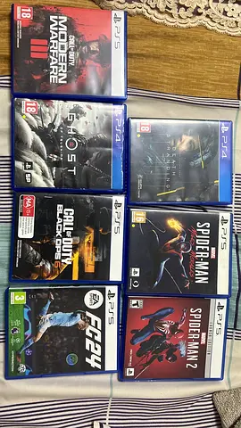Bundle of PS4/PS5 Games — Death Stranding, Spider-Man 1  2, COD, Ghost of Tsushima, FIFA 24