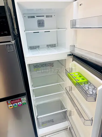 Midea Double Door Refrigerator dark color
