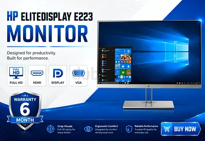 HP ELITEDISPLAY E223 IPS LED MONITOR