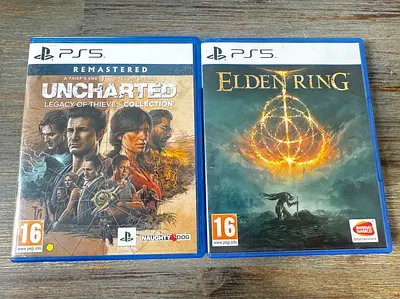 Ps5 games to sell Uncharted legacy of thieves edition  and Elden ring