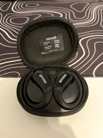 Maxell Wireless Sports Earbuds with Charging Case - Used