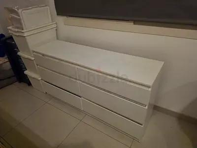 Two-IKEA MALM 6-drawer chests