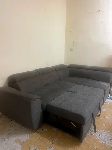 5-seater grey sofa bed, good condition