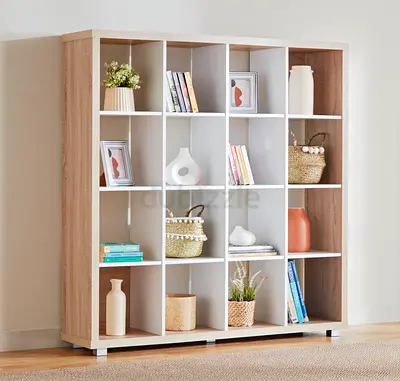 16 cube divider book case