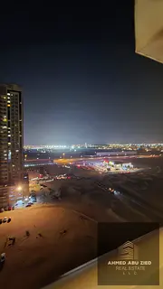 A distinctive 1BHK for annual rent in Ajman. master bedroom, two bathrooms, maid room, balcony, open
