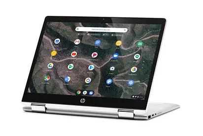 HP TouchScreen 12 inches + Flip Chromebook_RAM 8 GB_SSD 64 GB With Backlit Keyboard + BO Audio