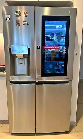 LG 638 Liter Side-by-Side Fridge with Freezer, Multi Door, InstaView, Water Dispenser with UV Nano,