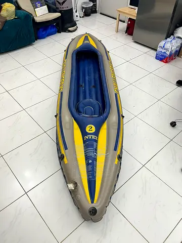 Intex Challenger K2 Inflatable Boat Set - 2 Seater Kayak, Ready for Your Next Water Adventure