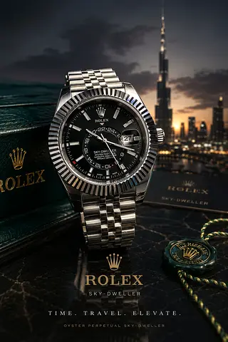 Rolex Sky-Dweller Stainless Steel Automatic Watch - Excellent Condition