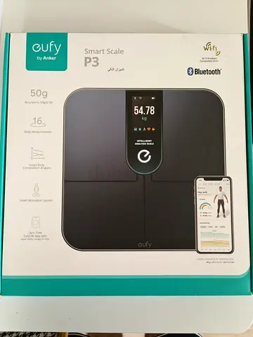 Eufy Smart Scale P3 (Bluetooth Wi‑Fi) - As new with box