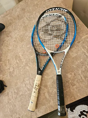 Pair of Dunlop Tennis Rackets