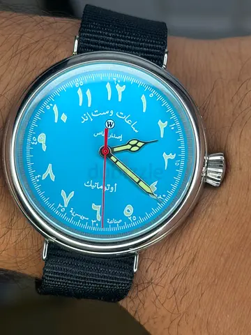 West End Watch Co. Sowar tiffany blue dial with Arabic numerals