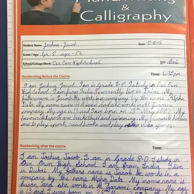 Minis Handwriting  Calligraphy