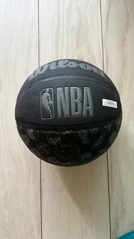 Wilson NBA All Team Basketball - Size 7 - 29.5, Matte Black with auto pump