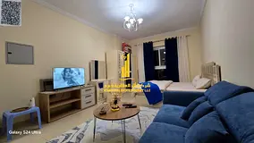 🏡 Luxurious and elegant studio apartment for monthly rent with free private parking in Al Yasmin