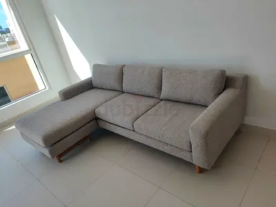 Expensive quality west elm lshape sofa