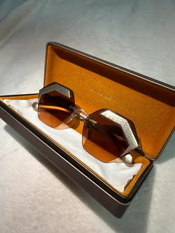 Bvlgari brown gradient sunglasses with case ORIGINAL