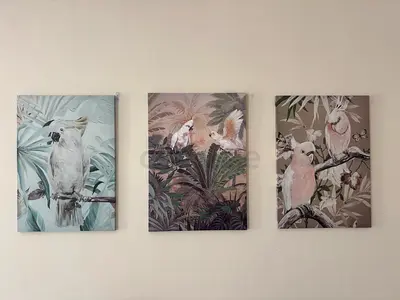 Set of 3 Parrot Wall Art Prints