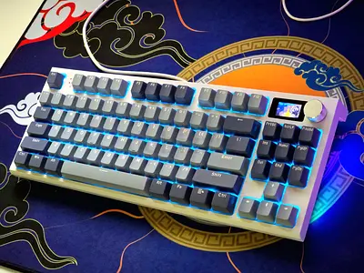Attack Shark K86 RGB Wireless Mechanical Keyboard with BT+2.4G+wired connection, 75% Layout.