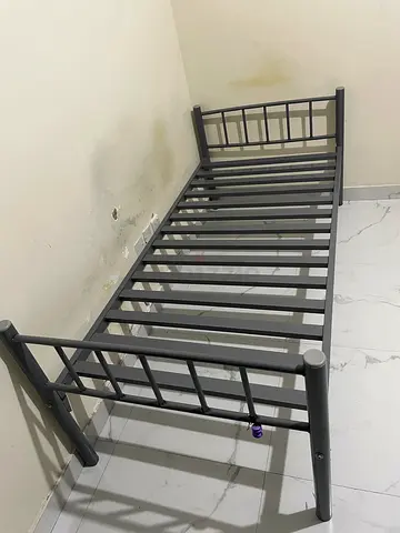 Bed frame with mattress