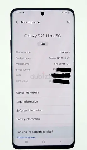 Samsung Galaxy S21 Ultra 5G - Good Condition, Unlocked (SM-G998B/DS)