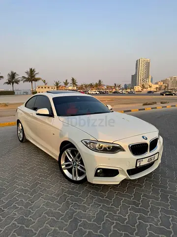 *BMW 228i M Sport 2016 | GCC | White on Red Leather | Harman Kardon*