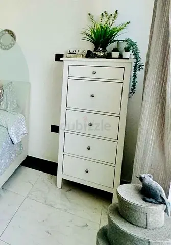 IKEA | SHORT AND TALL BEDSIDE TABLE WHITE | IN GOOD CONDITION