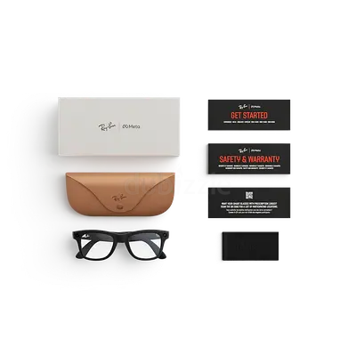 Ray-Ban Stories / Ray-Ban Meta smart glasses with case and accessories
