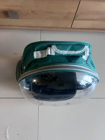 Teal Space Capsule Pet Carrier Backpack
