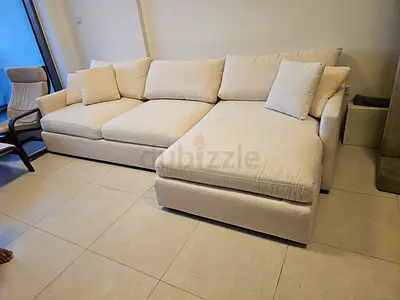 Lounge deep Cratebarrel L shape sofa