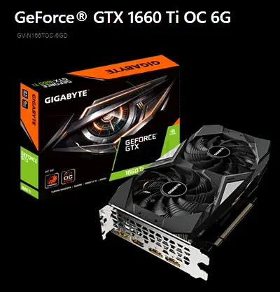 Gigabyte GTX 1660 TI OC 6G (GV-N166TOC-6GD)