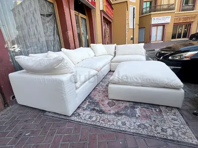 Marina home luscious original feather filled sofa Beige