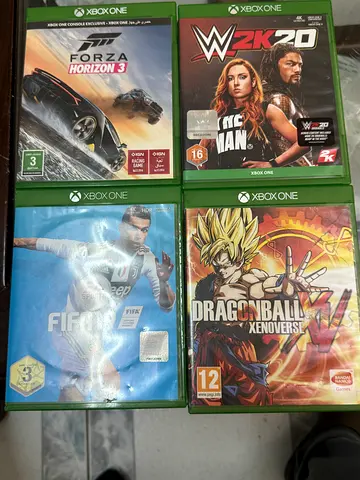 Lot of 4 Xbox One Games: FIFA 19 , Forza Horizon 3, Dragon Ball Xenoverse, WWE 2K20