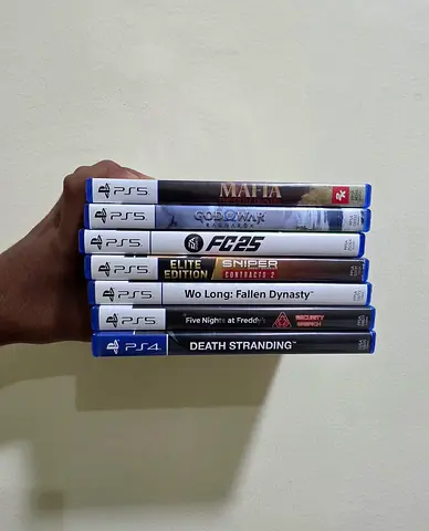 Bundle of PS5/PS4 Games — Mafia, $% of War, FC25, Sniper, Wo Long, Five Nights, Death Stranding