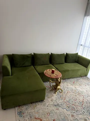 Green sofa