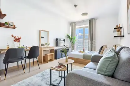 Furnished Studio for Rent | Ready to move in | High Floor | 4 Cheques