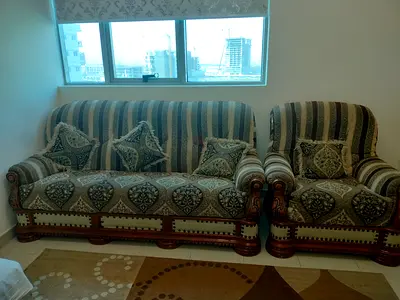 7 seater sofa brown colour great condition