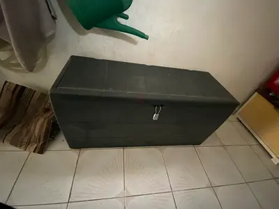 Large Black Storage Chest / Trunk - outdoor