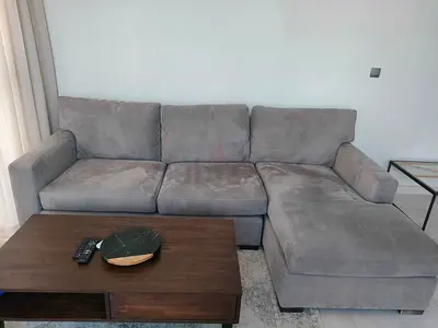 Like new condition cratebarrel lshape sofa