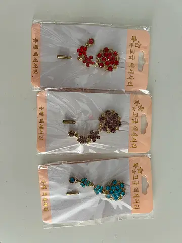 Assorted Floral Hijab Brooches Set of 3