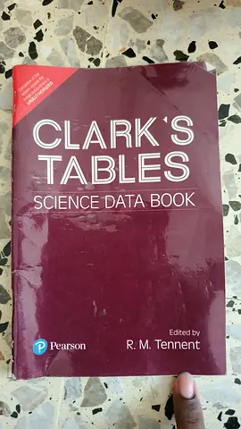 Clarks Tables - Science Data Book (Pearson, edited by R.M. Tennent)