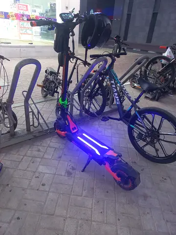 Used Electric Scooter with LED Lights - Good Condition